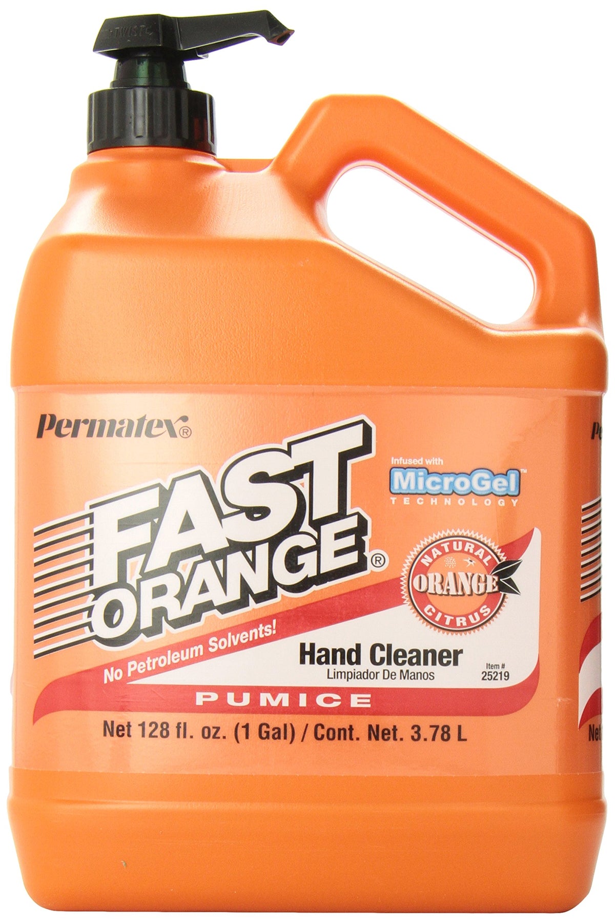 Fast Orange Pumice Lotion Hand Cleaner 1 Gallon front view