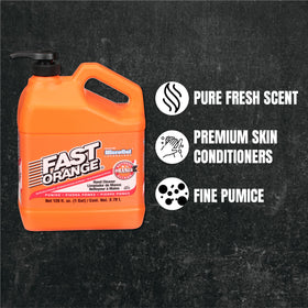 Fast Orange Pumice Lotion Hand Cleaner pump top close-up