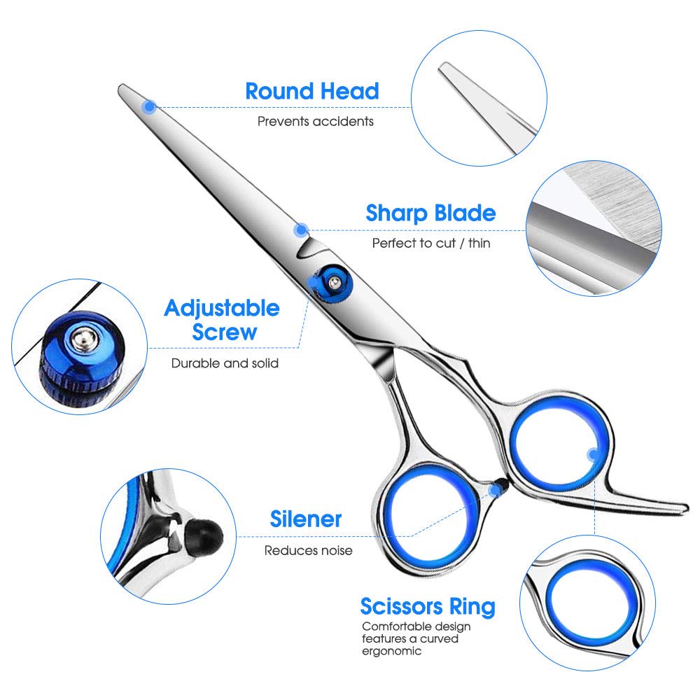 FATHABY professional hair thinning scissors side view
