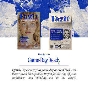 Fazit Glitter Freckle Makeup Patches application process with wet cloth