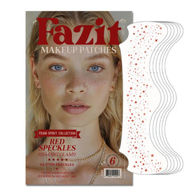 Fazit Glitter Freckle Makeup Patches front view with golden speckles