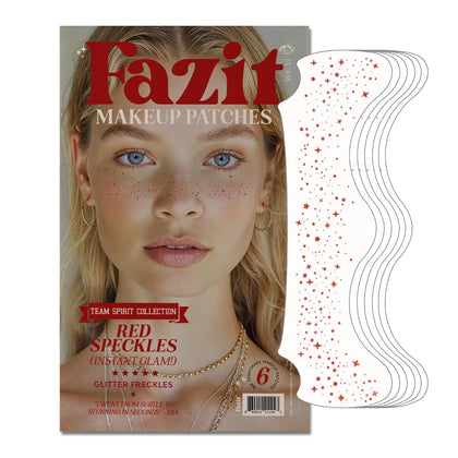Fazit Glitter Freckle Makeup Patches front view with golden speckles