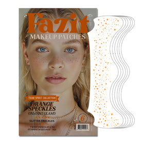 Fazit Glitter Freckle Makeup Patches front view with golden speckles