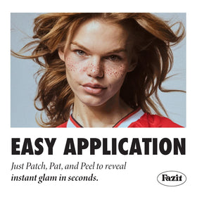 Fazit Glitter Freckle Makeup Patches pack showing 6 individual patches
