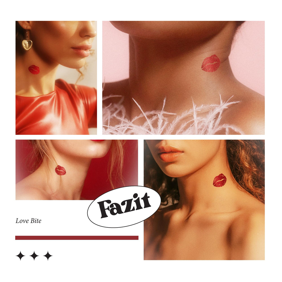 Fazit Love Bite Makeup Patches lifestyle scene at a festival