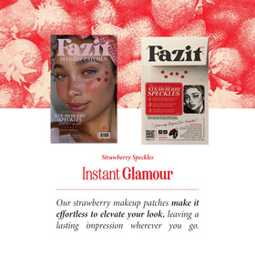 Fazit Makeup Patches Strawberry Speckles glitter detail