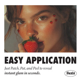 Fazit Makeup Patches Strawberry Speckles on face