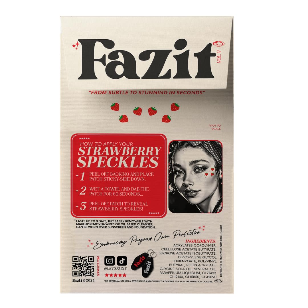 Fazit Makeup Patches Strawberry Speckles packaging