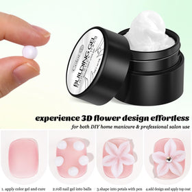 Fcozpjk 3D sculpting gel in use on nails