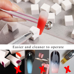 Fcozpjk mini soft sponges for ombre nail art