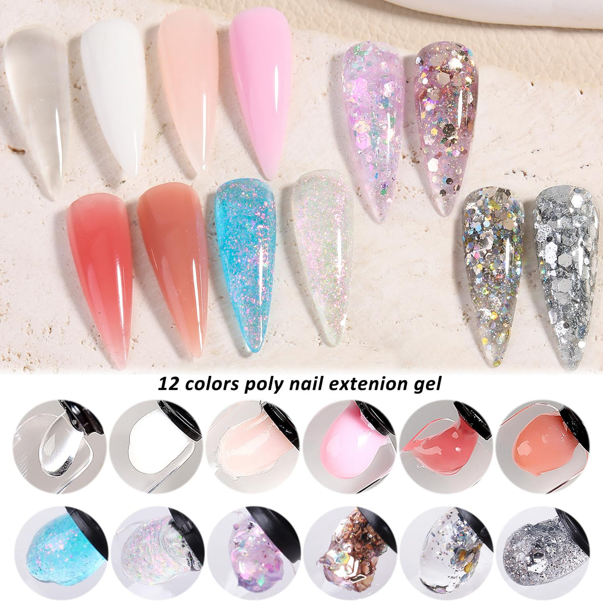 Fcozpjk nail art tools including brushes and clippers