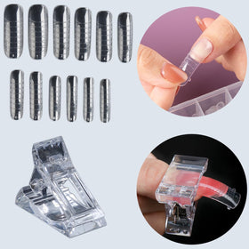 Fcozpjk nail clips for poly nail gel