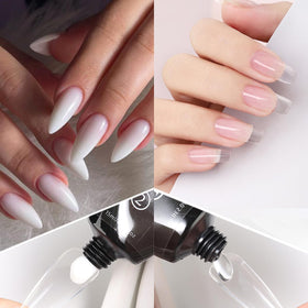 Fcozpjk Poly Nail Gel glitter ombre design