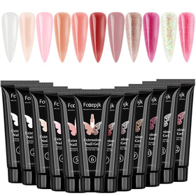 Fcozpjk Poly Nail Gel Kit 12 Colours front view
