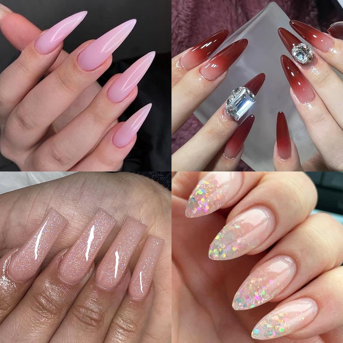 Fcozpjk Poly Nail Gel Kit contents displayed