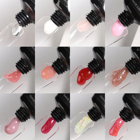 Fcozpjk Poly Nail Gel Kit with glitter colours
