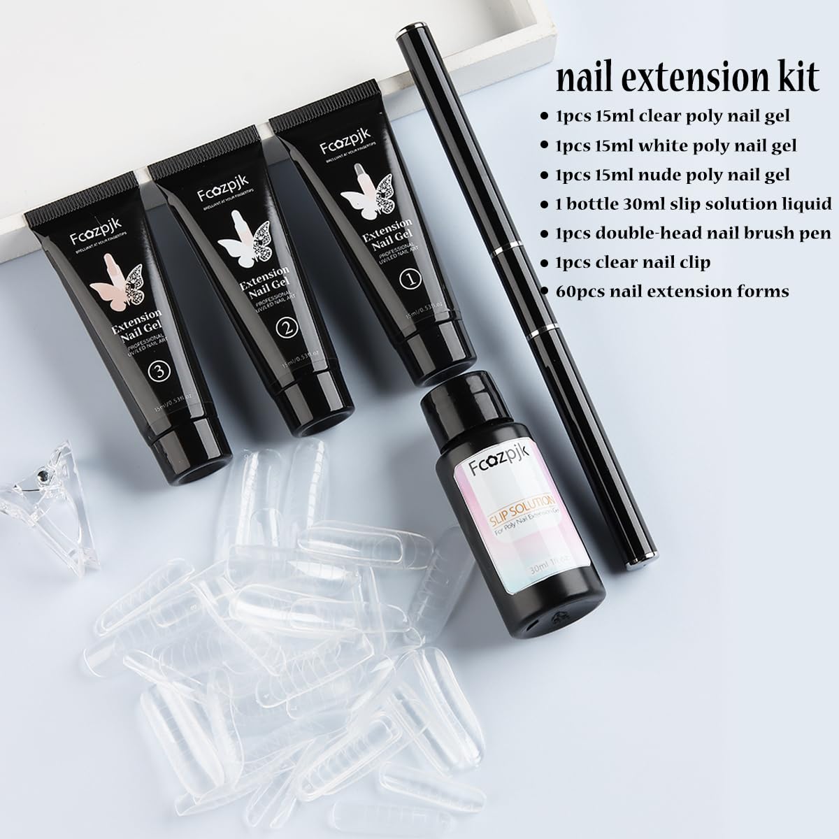 Fcozpjk slip solution liquid and nail brush included