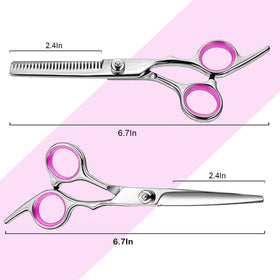 Fcysy hair scissors and thinning shear in the kit