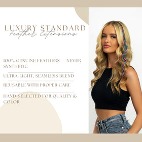 Feather Headz hair extensions showing easy installation
