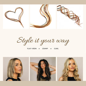 Feather Headz hair extensions with micro-link beads