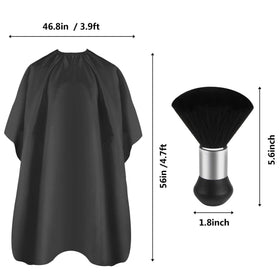 FEBSNOW Hair Cutting Cape adjustable neckline detail