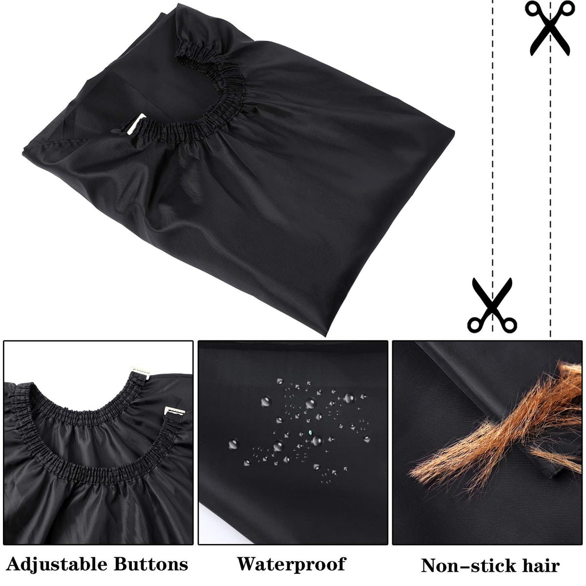FEBSNOW Hair Cutting Cape with soft neck duster brush