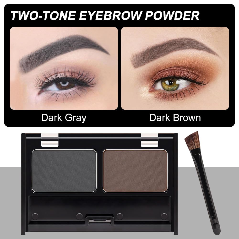 FeiCuiYun Eyebrow Powder Kit with included brush