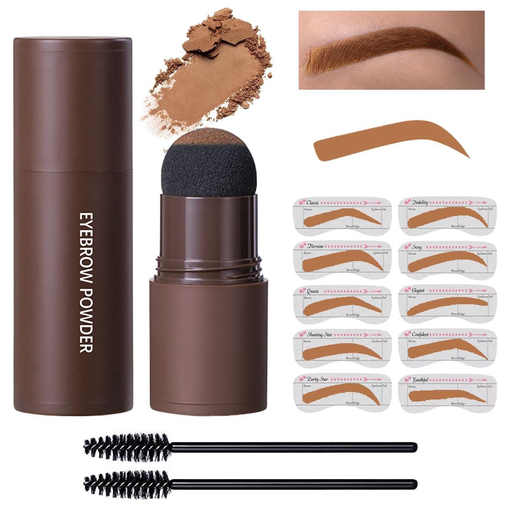 FeiCuiYun Eyebrow Powder Stamp Stencil Set packaging front view