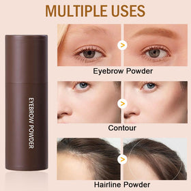 FeiCuiYun Eyebrow Stencils displayed with brushes