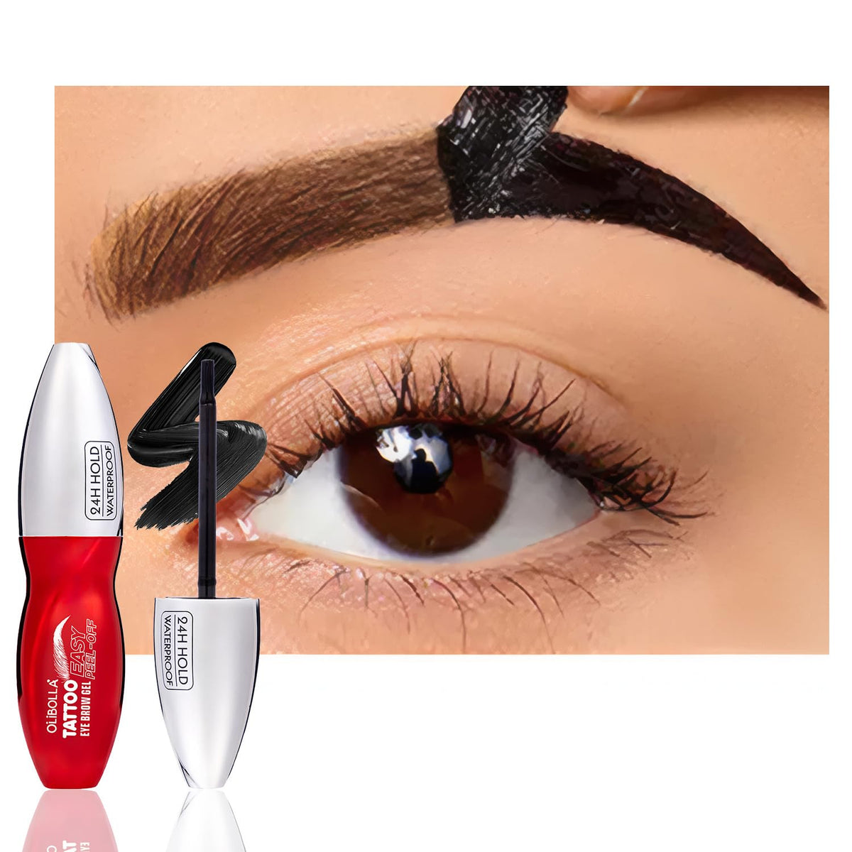 FeiCuiYun Eyebrow Tattoo Gel Dark Brown front view