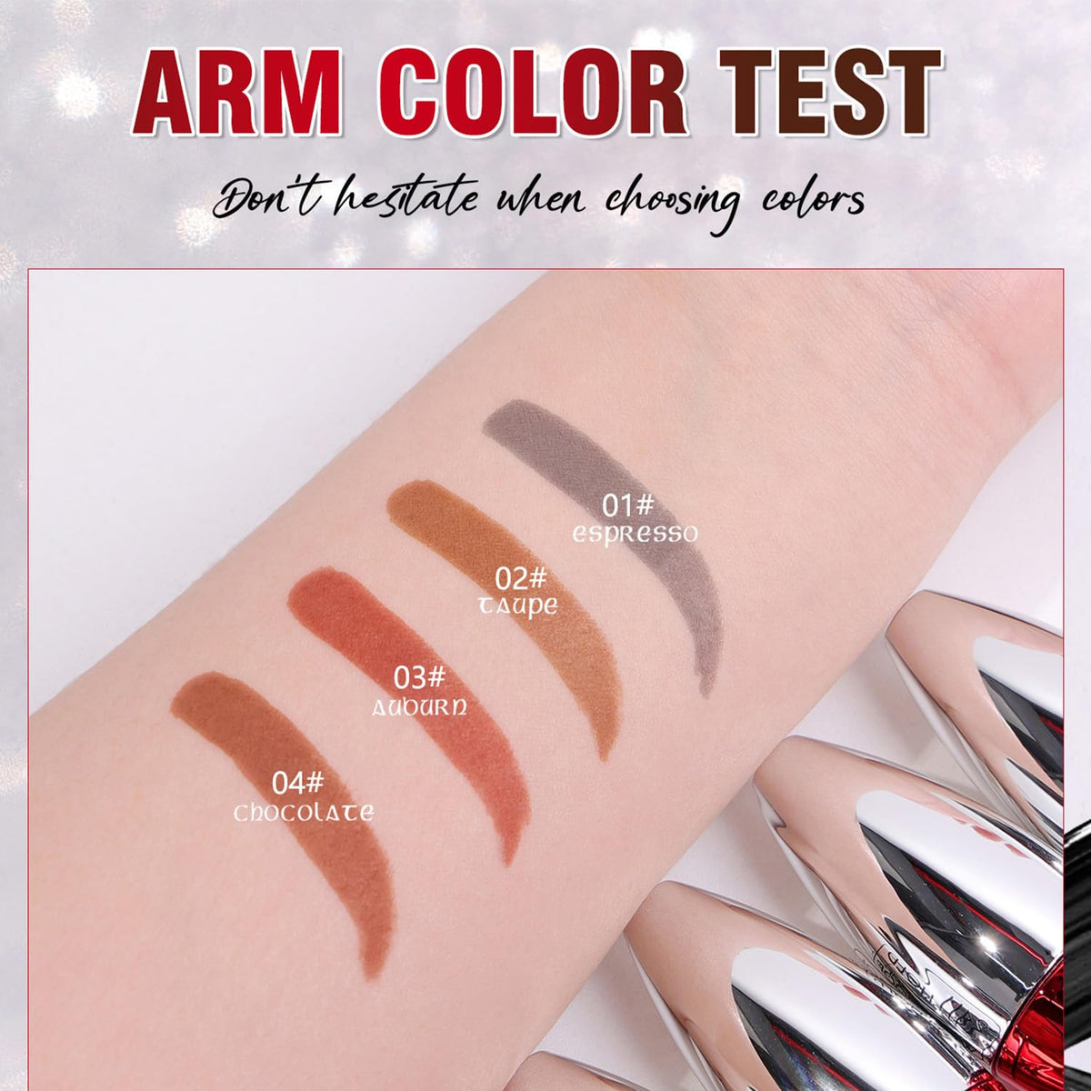 FeiCuiYun Eyebrow Tattoo Gel Dark Brown swatch
