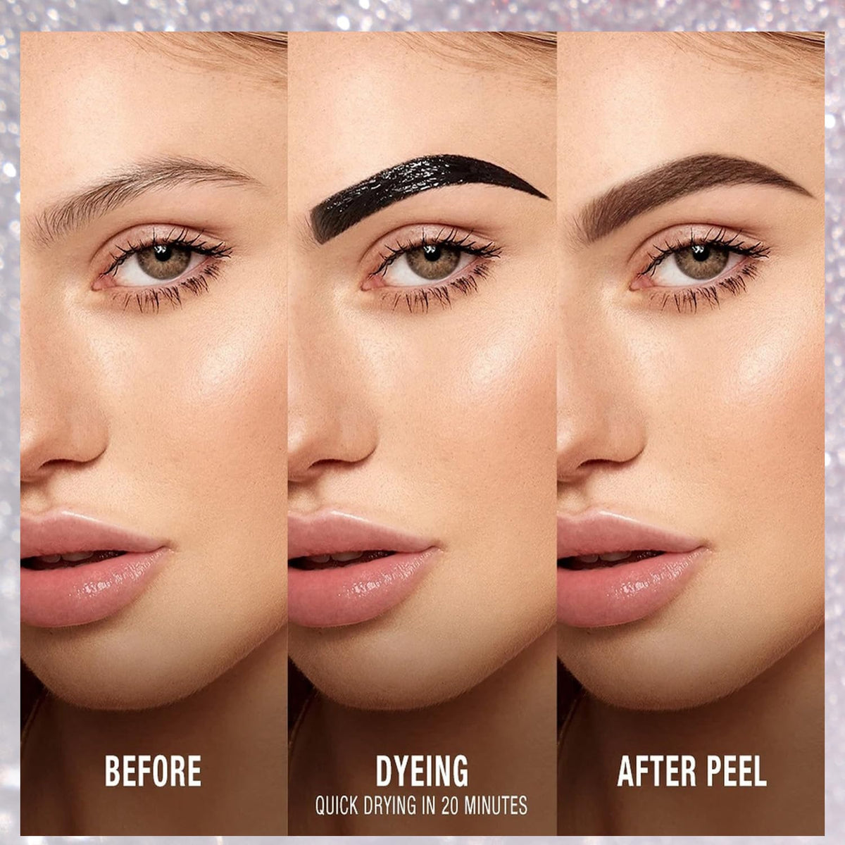 FeiCuiYun Eyebrow Tattoo Gel Dark Brown texture close-up