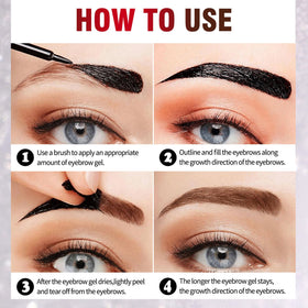 FeiCuiYun Eyebrow Tattoo Gel packaging side view