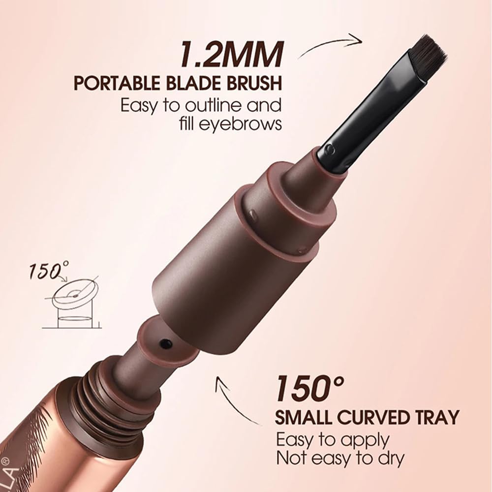 FeiCuiYun Eyebrow Tattoo Peel Off Tint Gel 150° curved tray