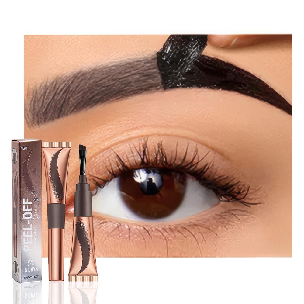 FeiCuiYun Eyebrow Tattoo Peel Off Tint Gel in Grey front view