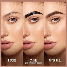 FeiCuiYun Eyebrow Tint Gel application on brows