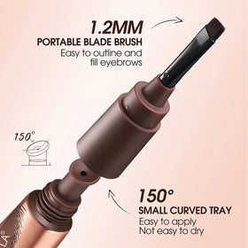 FeiCuiYun Eyebrow Tint Gel close-up of brush tip