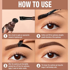 FeiCuiYun Eyebrow Tint Gel packaging with shade details