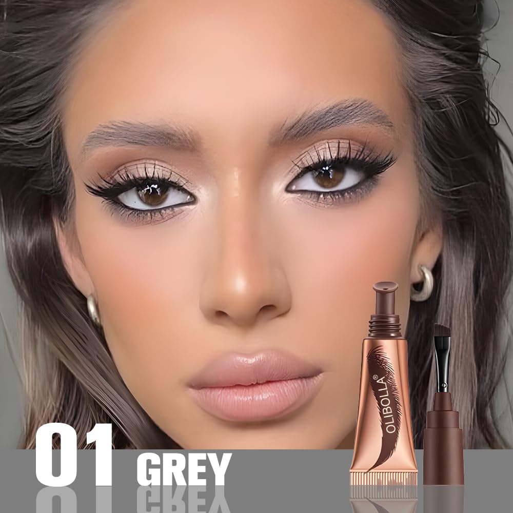 FeiCuiYun Eyebrow Tint Gel with precision brush and curved tray
