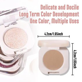 FeiCuiYun Light Brown Matte Eye Shadow Palette open with colours visible