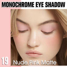 FeiCuiYun Single Matte Eye Shadow Palette showing matte and shimmer finishes