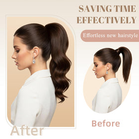 FELENDY ponytail extension in a braid ponytail style