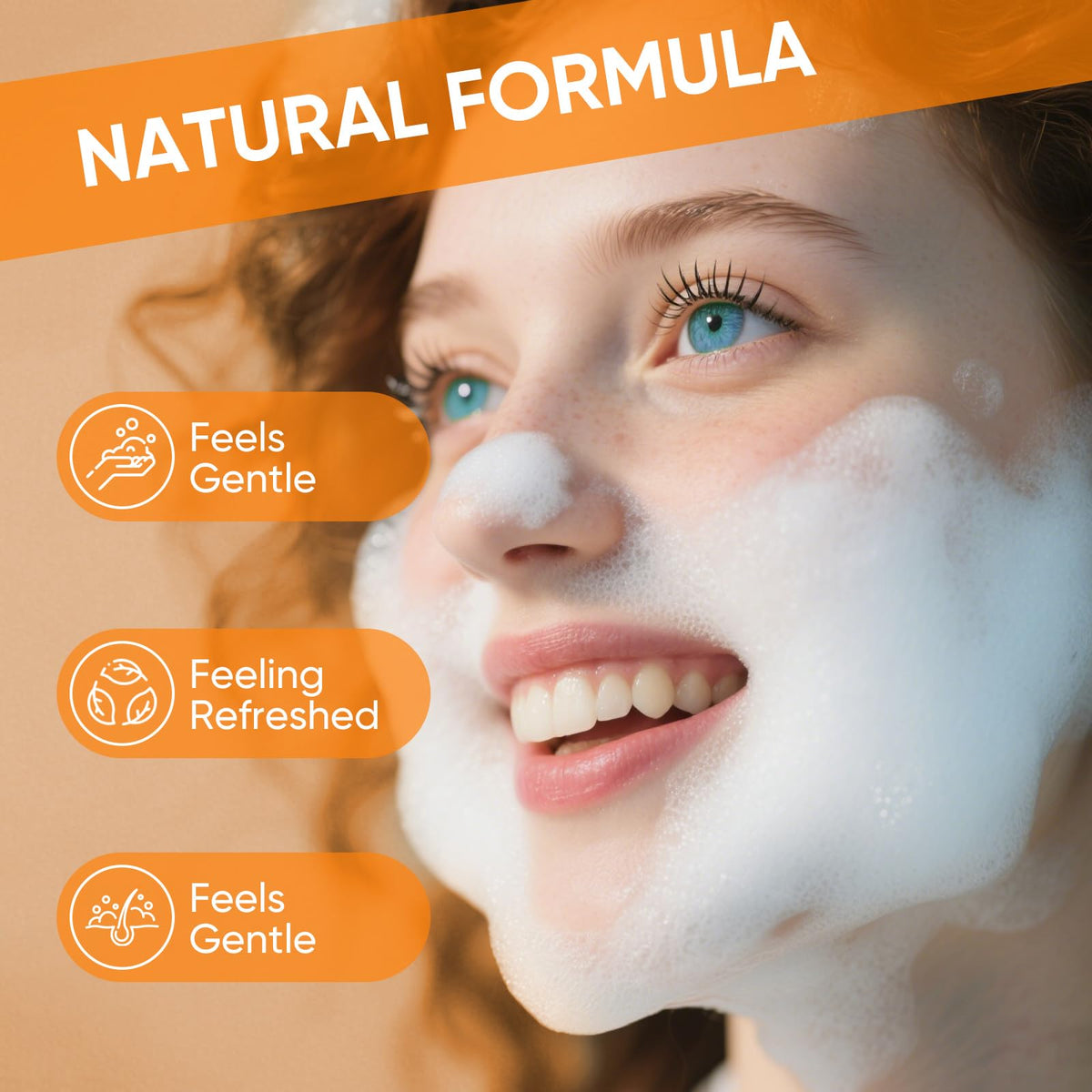 femani Turmeric Foaming Facial Cleanser bottle close-up