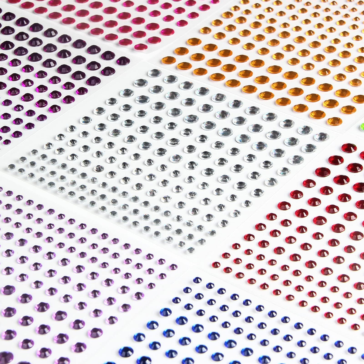 FEMBW rhinestone stickers applied on nails
