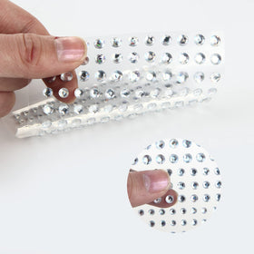 FEMBW rhinestone stickers in a creative arrangement