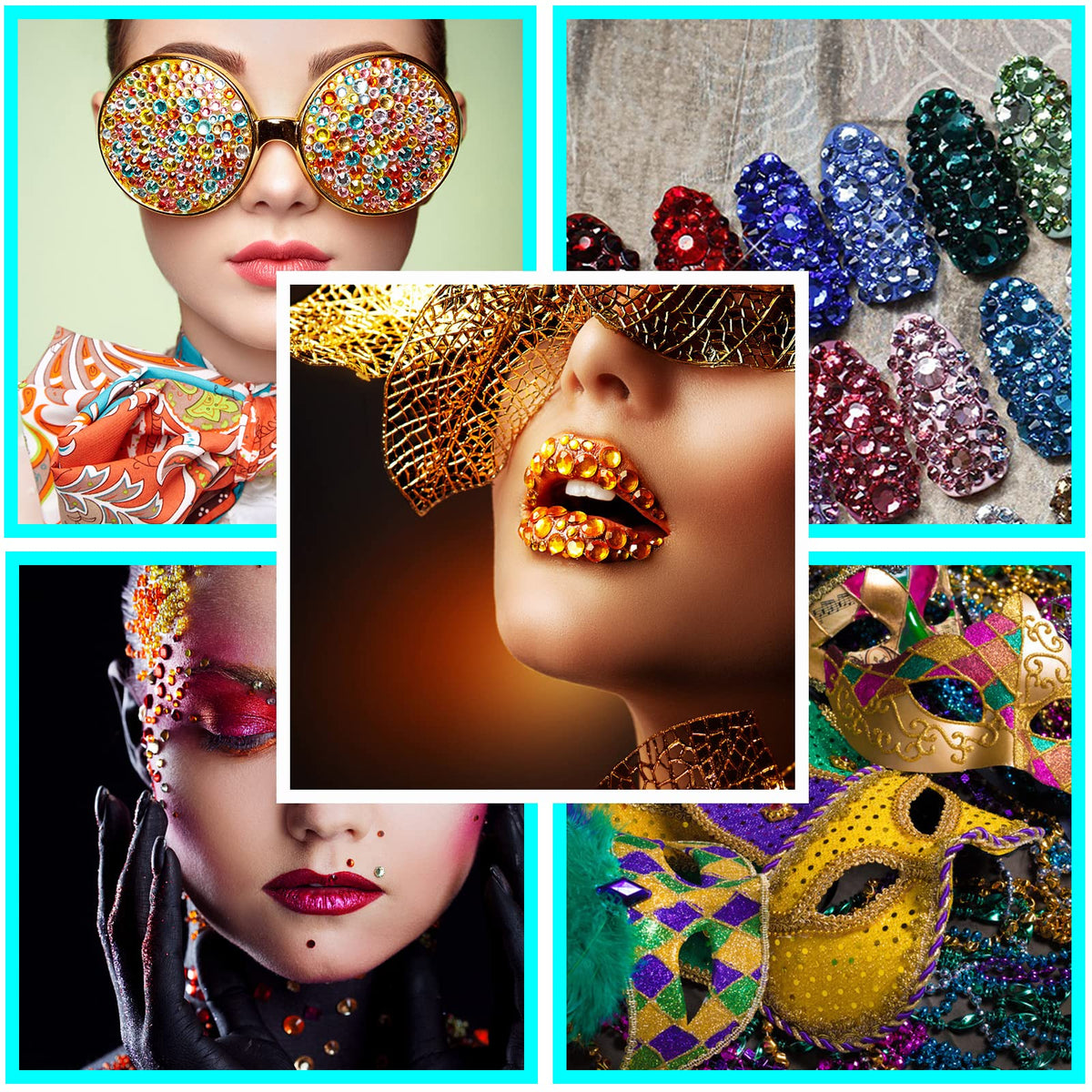FEMBW rhinestone stickers used in kids craft project