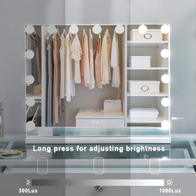 FENCHILIN Vanity Mirror displaying warm light setting