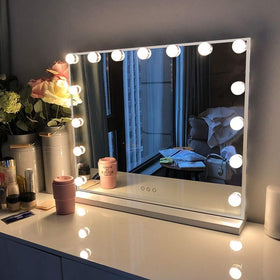 FENCHILIN Vanity Mirror front view with lights
