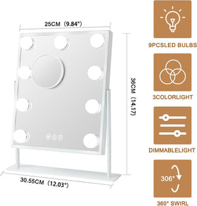 FENCHILIN Vanity Mirror with daylight light setting