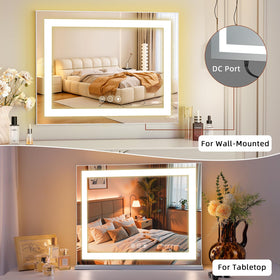 FENCHILIN Vanity Mirror with Lights lifestyle scene in a dressing room